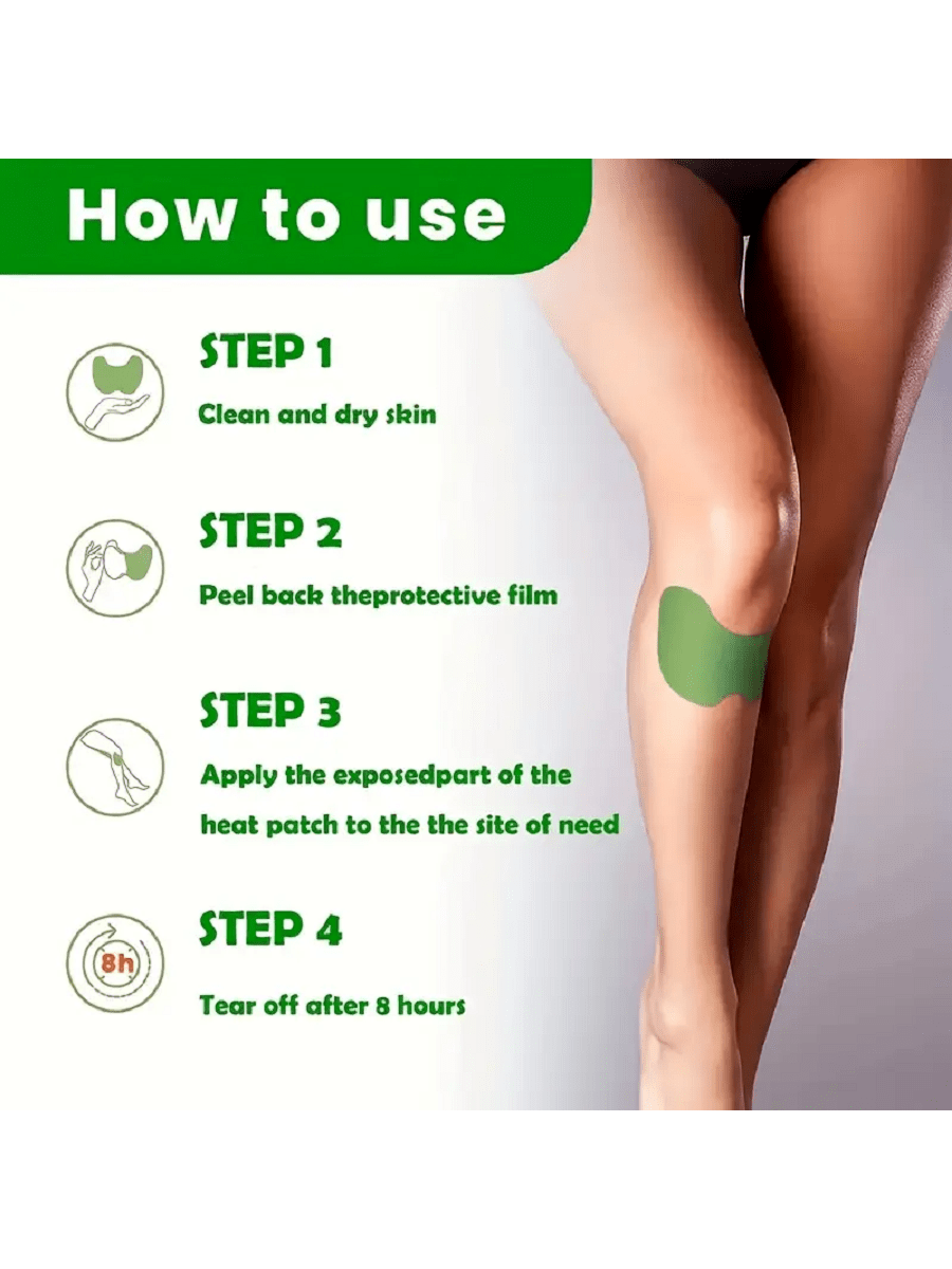 30PCS Knee Pain Relief Patches Wellnee Wormwood Sticker Neck Waist Joint Pad
