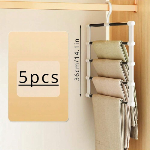 Portable Multi-Functional Pants Hanger Stainless Steel Foldable Non-Marking UK