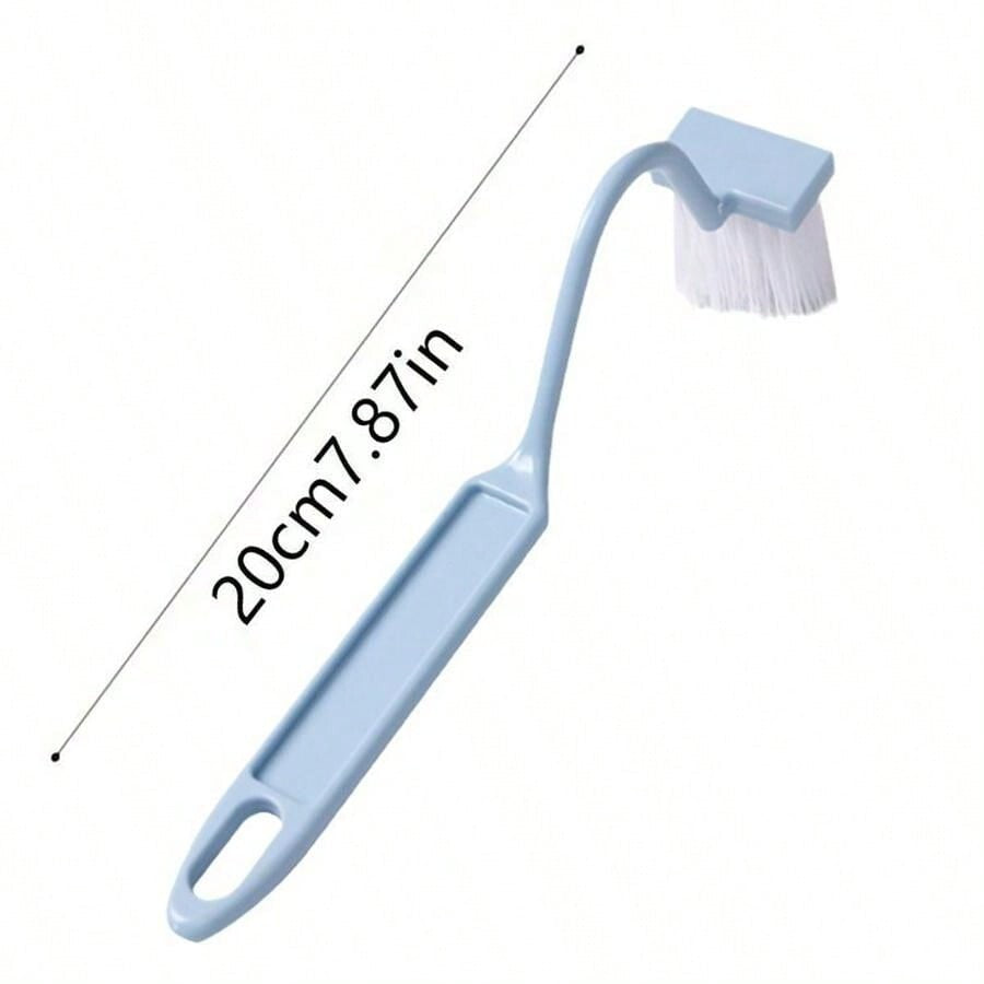Plastic Toilet Under Rim Cleaning Brush v-Type Curved Bent Handle For Home UK