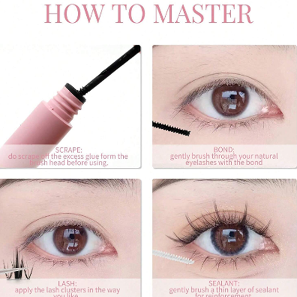 Eyelash Bond and Seal Lashes Glue DualEnded Lash Glue for Individual Cluster 5ml