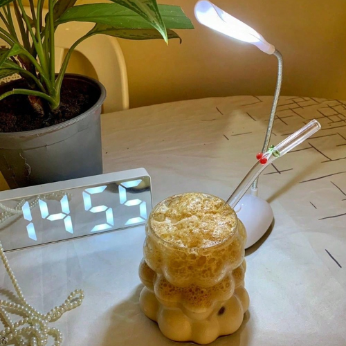 Mini Folding Table Lamp, Battery-Powered LED, Eye Protection, Gift for Holidays