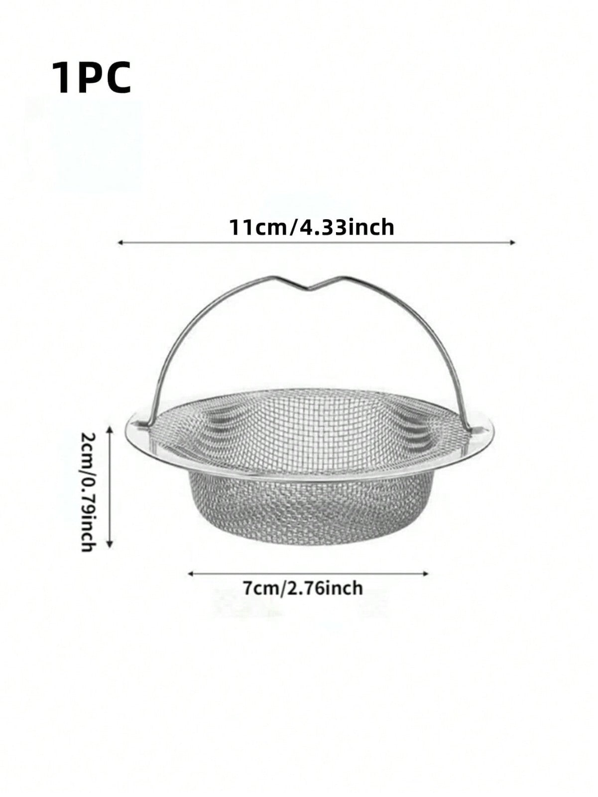 Premium Kitchen Sink Strainer Replacement Waste Plug Basin Drain Filter Steel UK