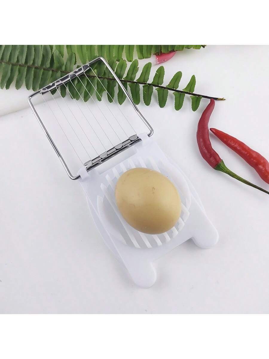 Egg Slicer Cutter Boiled Plastic Stainless Steel Kitchen EGG Cutter/Slicing