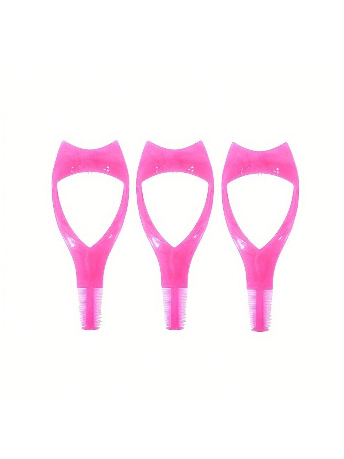Eyelash Brush Curler Mascara Guard 3 in 1 Applicator Tool Stencil Shield Guide