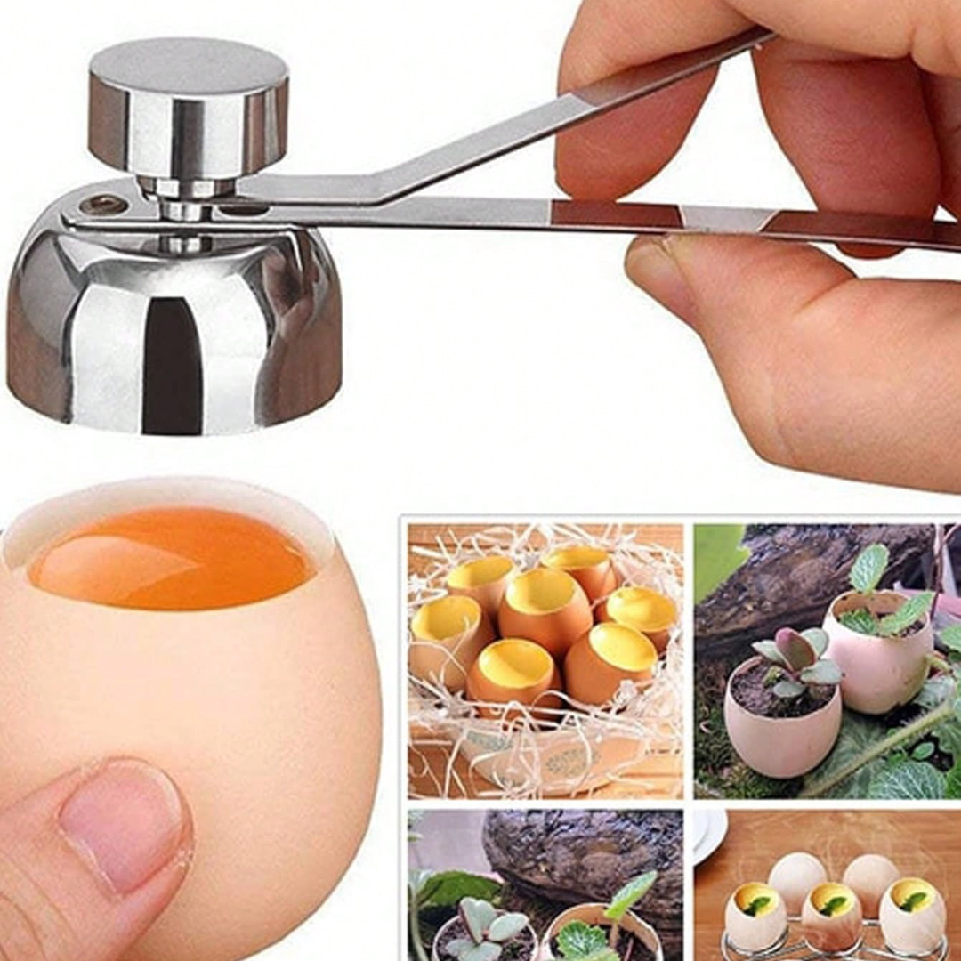 Egg Cracker Topper Eggshell Cutter Opener Shell Remover for Hard Soft Boiled Egg