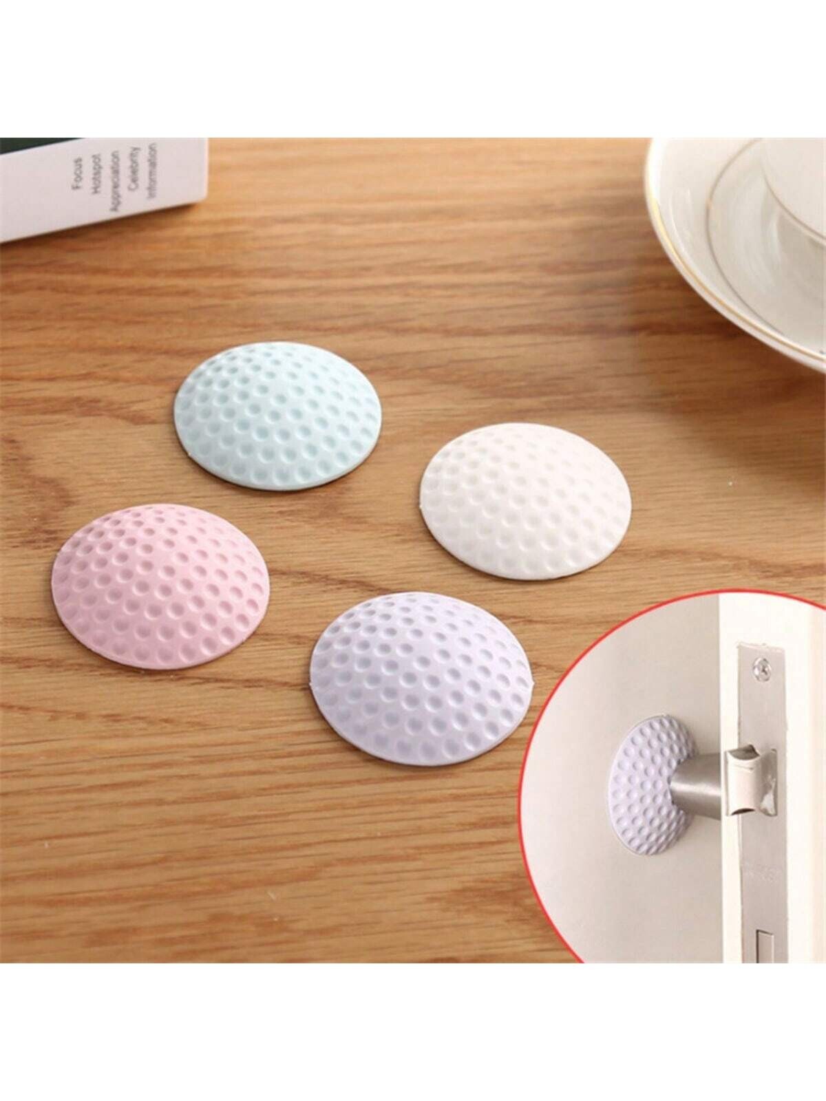 5 x Wall Protector Self Adhesive Rubber Stop Door Handle Bumper Guard Stopper