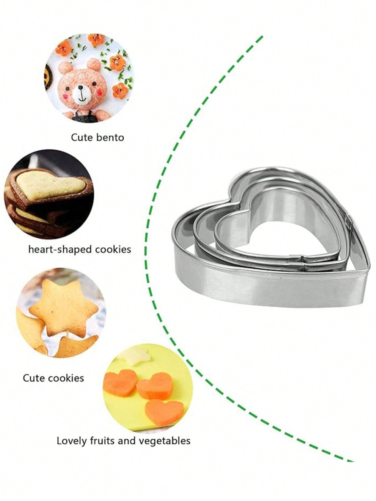 12 Pcs Cookie Cutter Stainless Steel Biscuit Mould Pastry Baking Cake DIY Decors