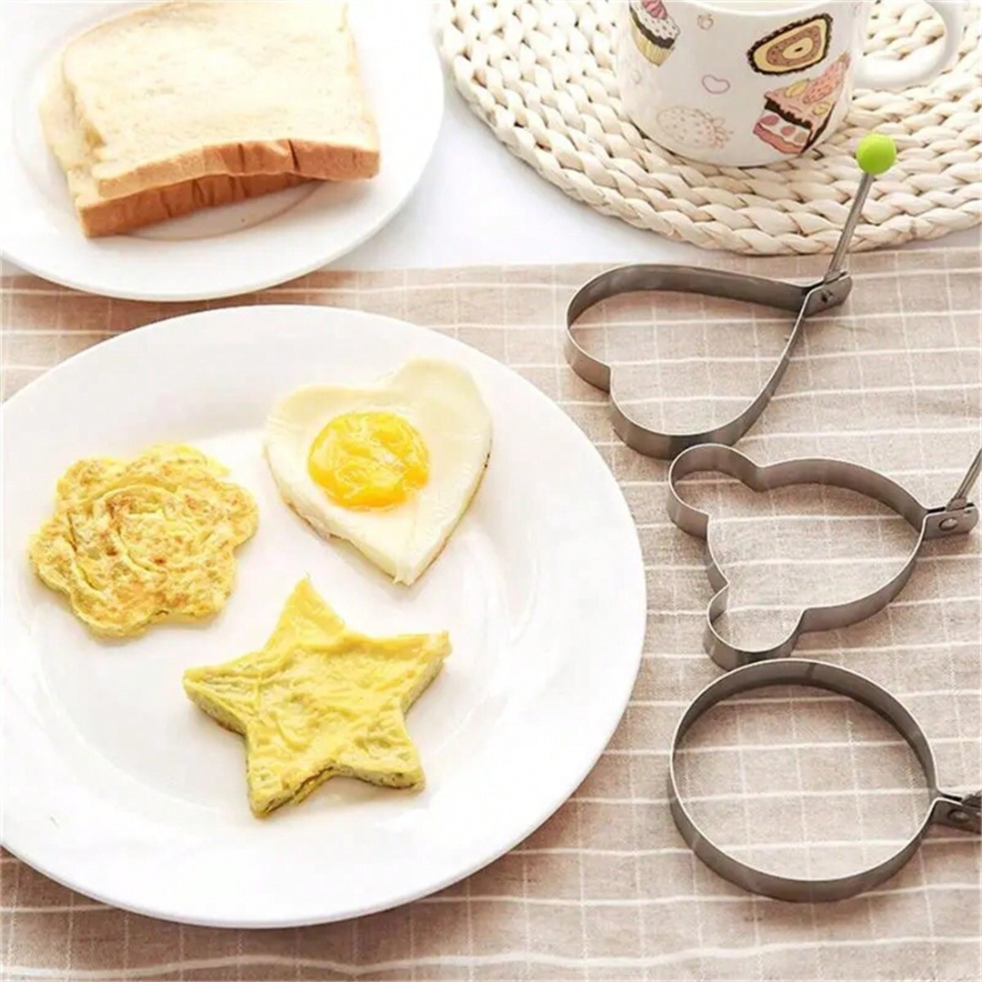 Stainless Steel Frying Pan Fried Egg Pancake Cooking Ring Mold Shape Mould UK