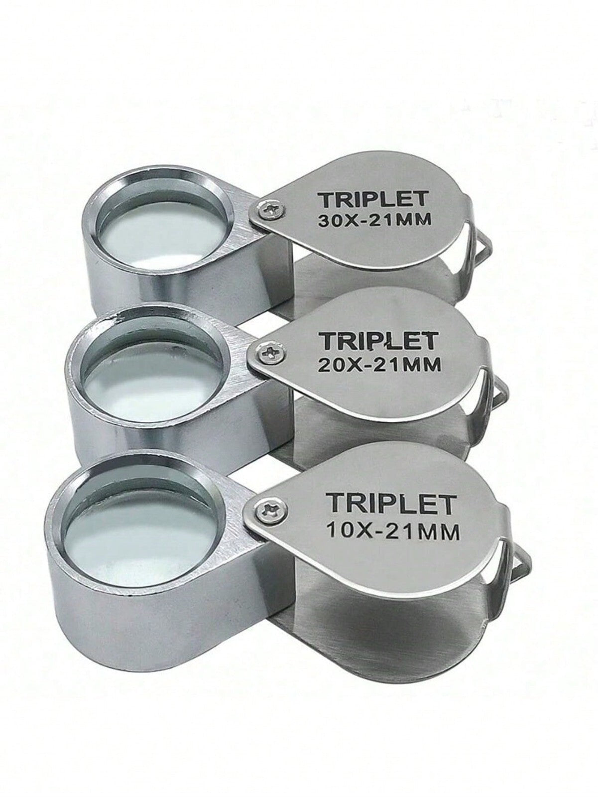 Jewelers Eye Loupe Pocket Magnifier Magnifying Glass Jewelry Diamond 30x21mm UK