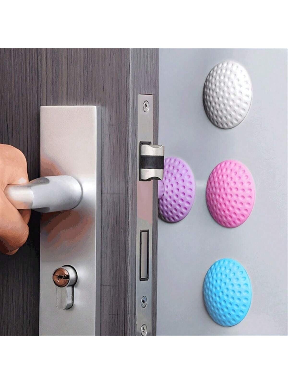 5 x Wall Protector Self Adhesive Rubber Stop Door Handle Bumper Guard Stopper