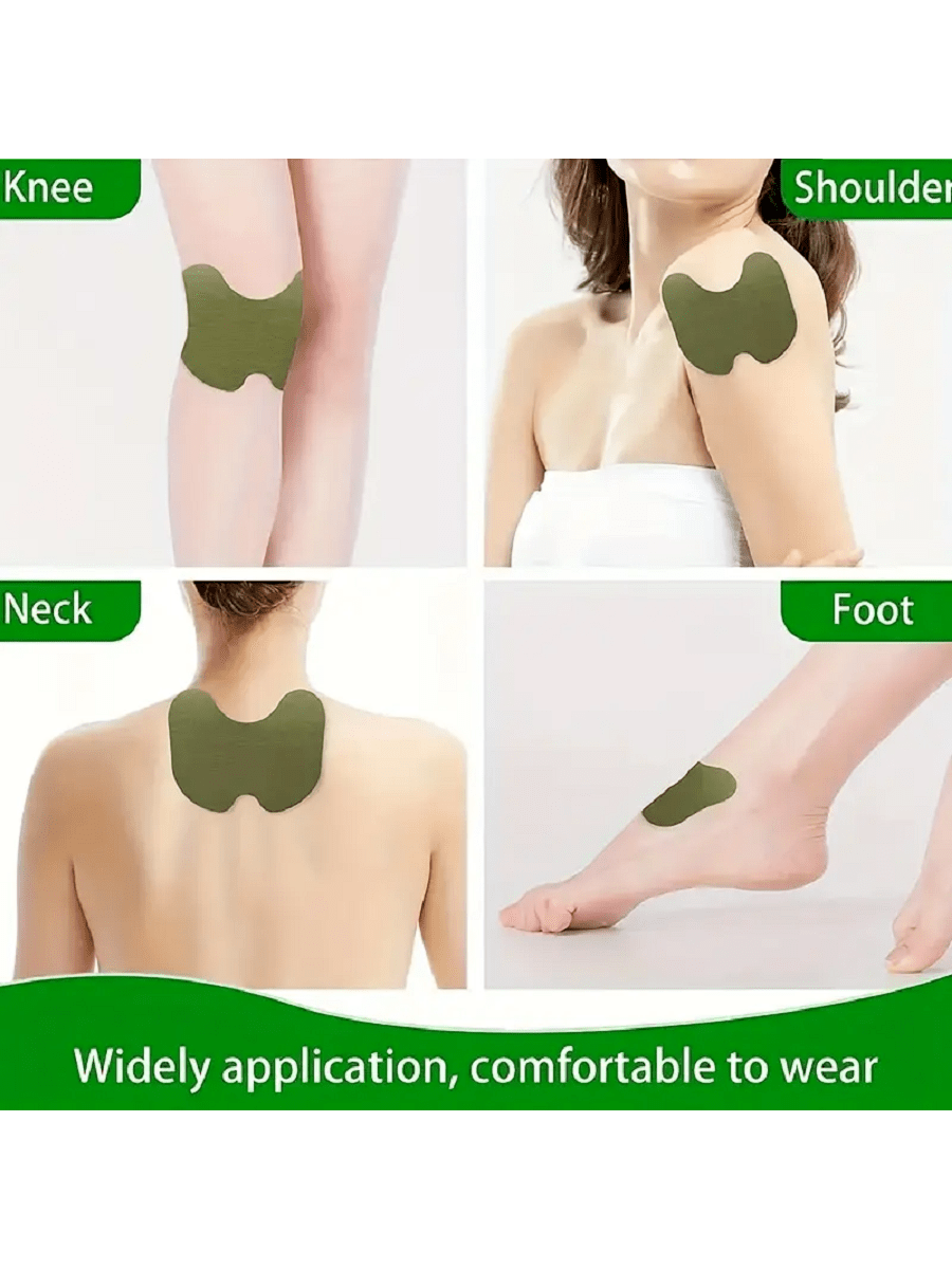 30PCS Knee Pain Relief Patches Wellnee Wormwood Sticker Neck Waist Joint Pad