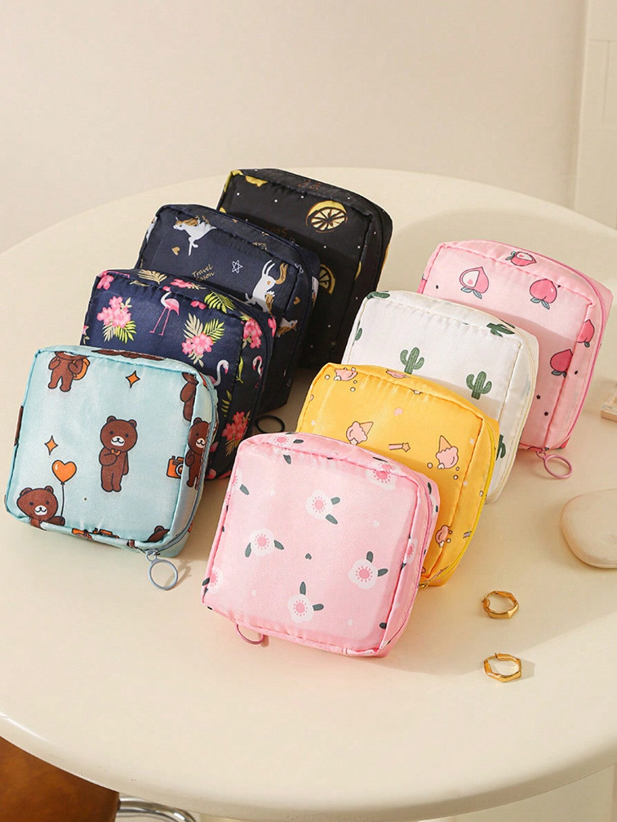 Women Small Cosmetic Makeup Bag Storage Toiletry Zipper Pouch Organizer Gift UK