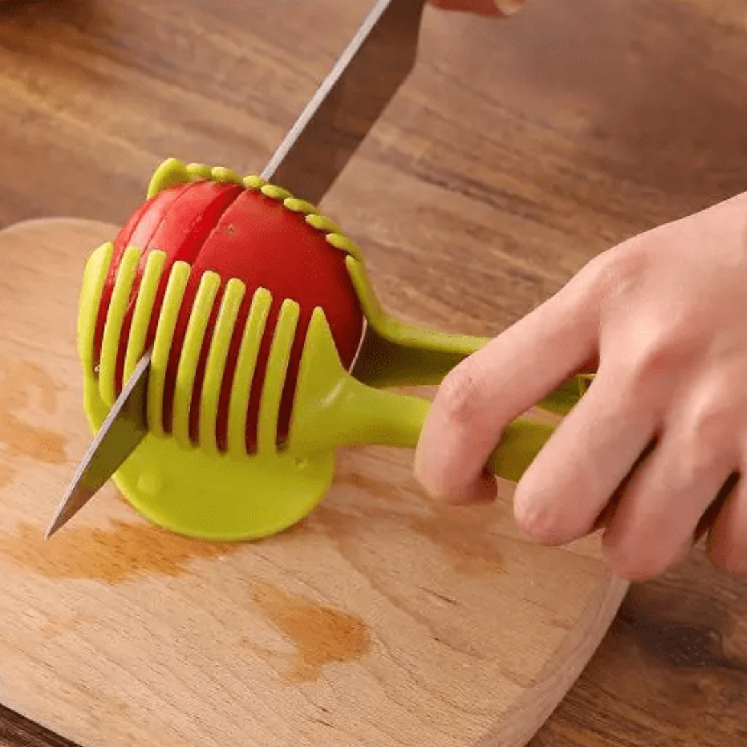 Potato Food Tomato Onion Lemon Vegetable Fruit Slicer Egg Peel Cutter Holder UK