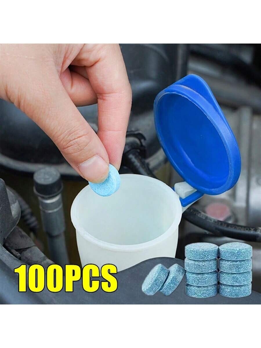 100PCS SCREEN WASH WINDSCREEN FLUID TABLETS CHEAPEST Solid Cleaner 100PCS