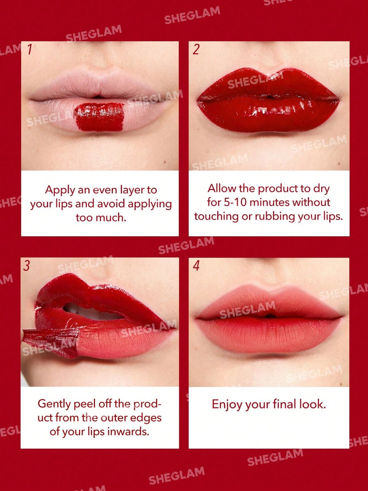 Peel Off Lip Stain Peel Off Lip Tint Stain Highly Pigmented Lip Peel Off Stain