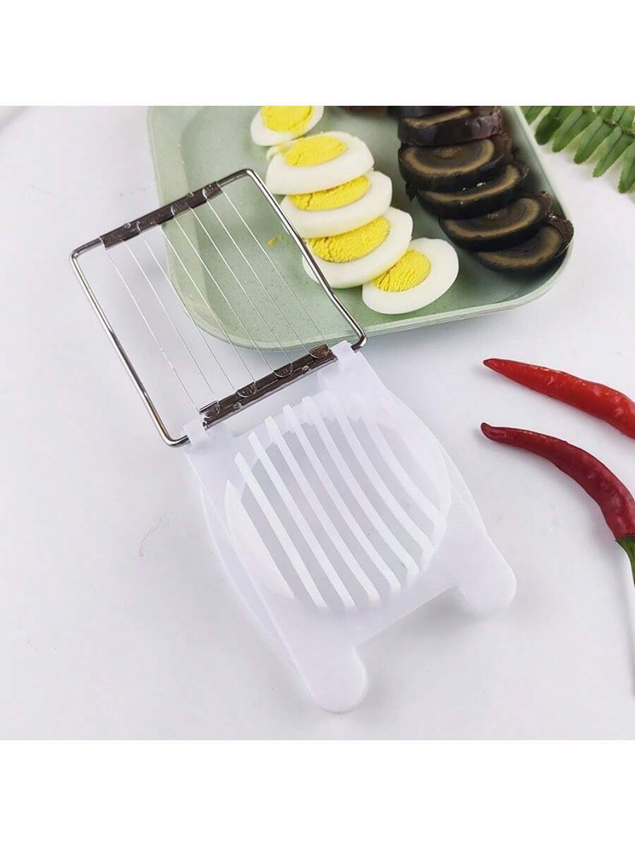 Egg Slicer Cutter Boiled Plastic Stainless Steel Kitchen EGG Cutter/Slicing