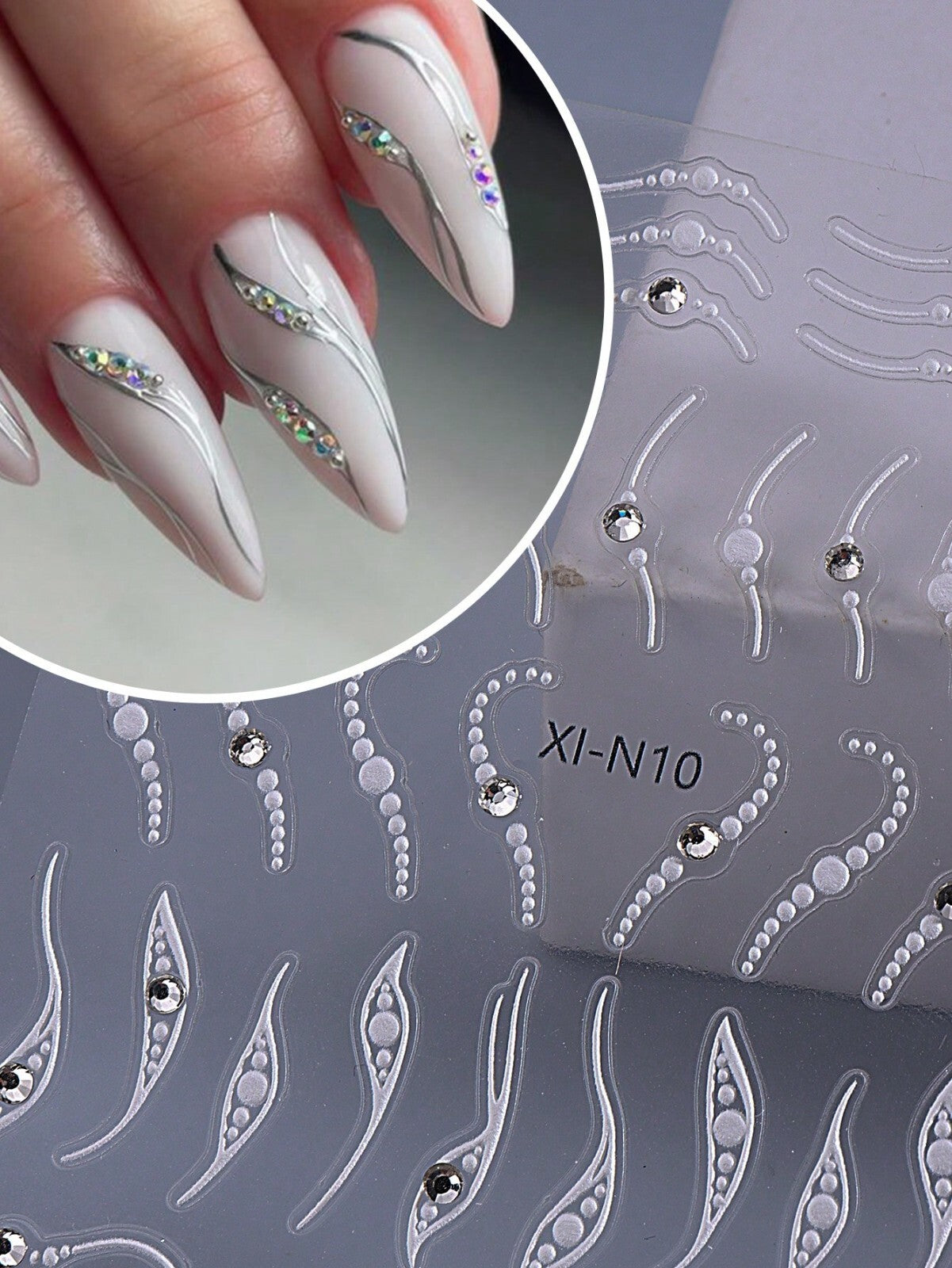 3D Nail Art Stickers Transfers Self Adhesive Decals Decor Design Manicure