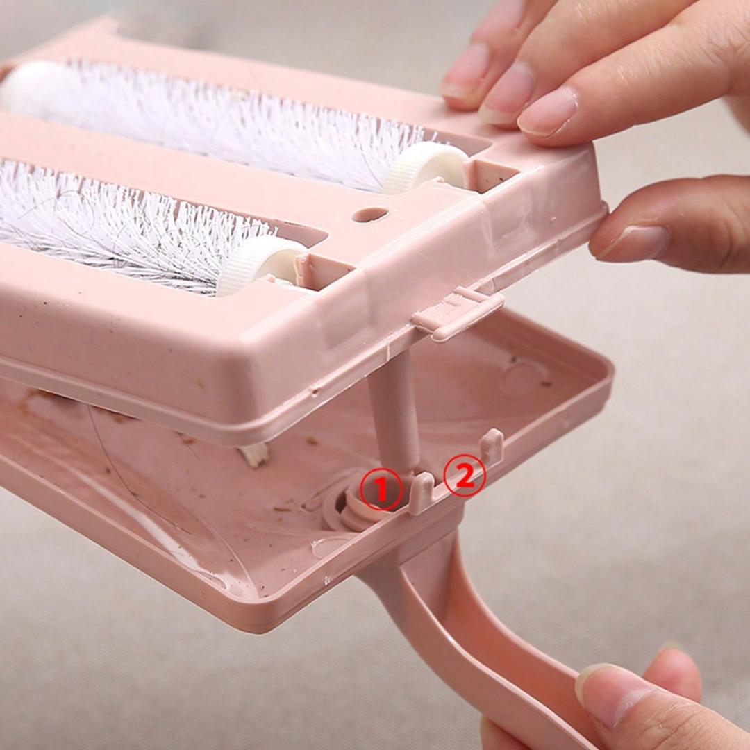 Multifunction Household Handheld Double Roller Carpet Brush Crumb Clean Tools UK