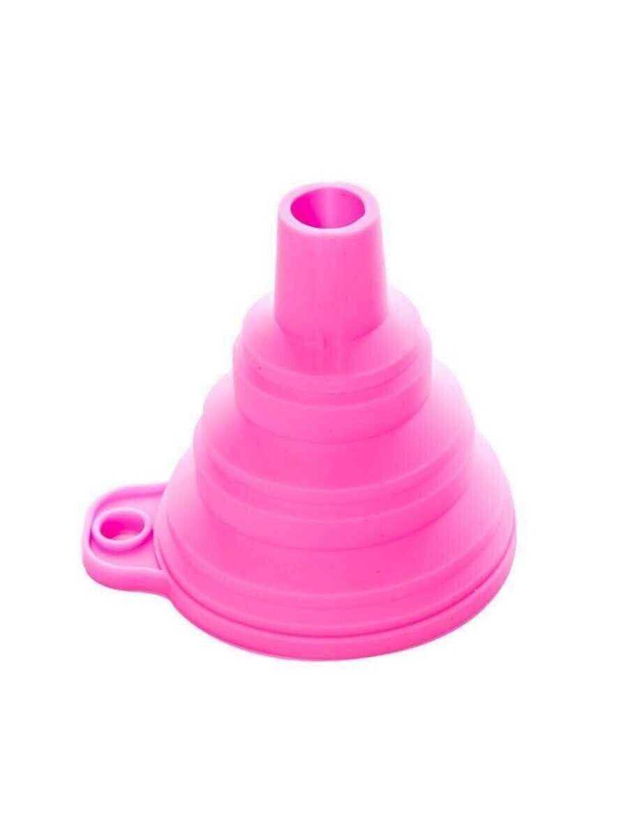 Collapsible silicone foldable kitchen liquid funnel - Random Colour Sent