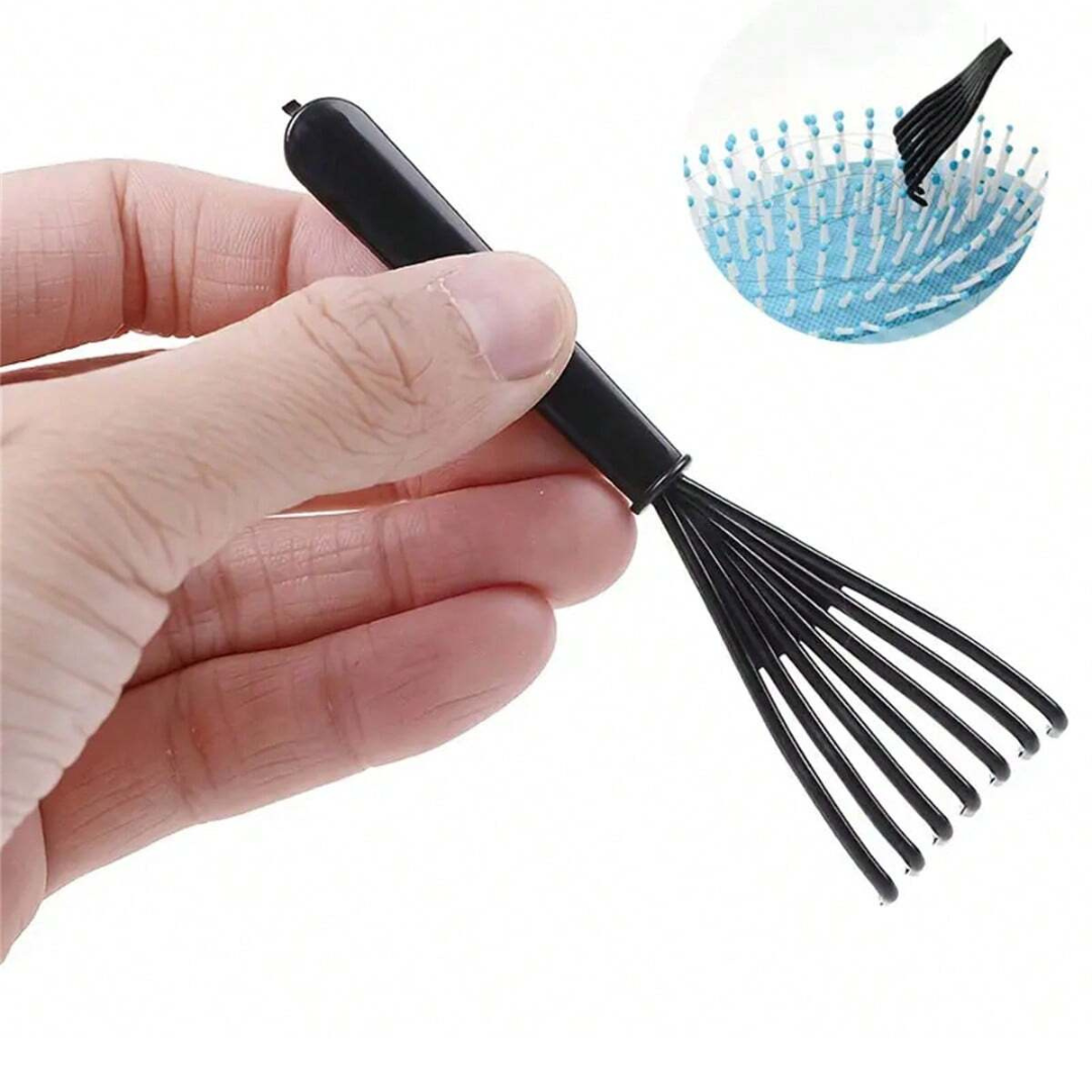 Plastic Hair Brush Comb Cleaner Household Cleaning Tool Claw Hair Remover Black
