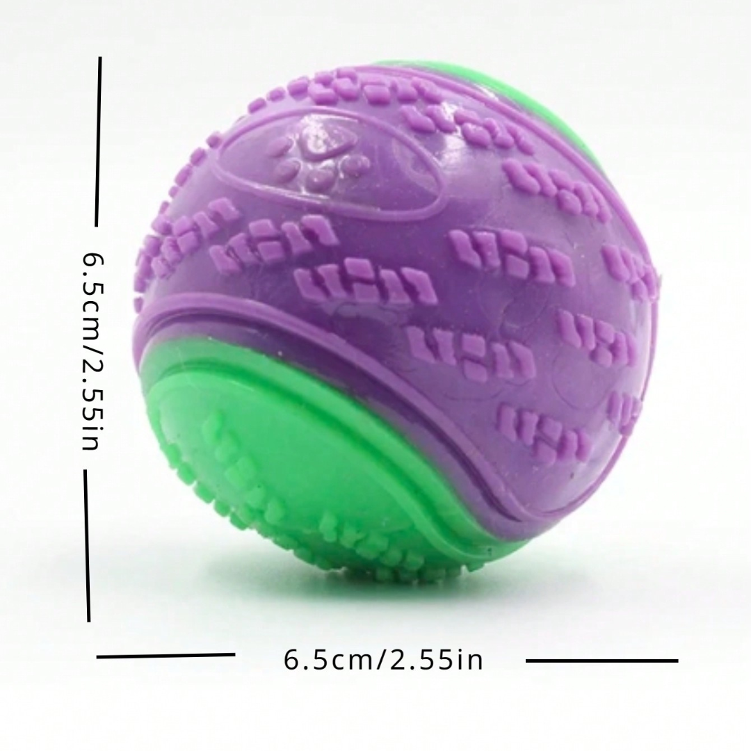 Dogs TPR Toys for Dog Pet Teeth Cleaning Bite Resistance Squeaky Dog Ball Toy UK