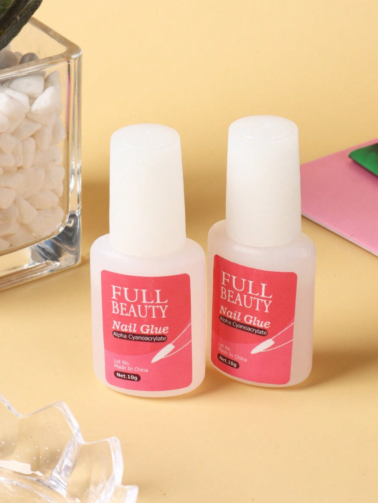 Pack of 5*10G Nail Glue With Brush ✅ EXTRA STRONG ✅ Professional False Nail Tips