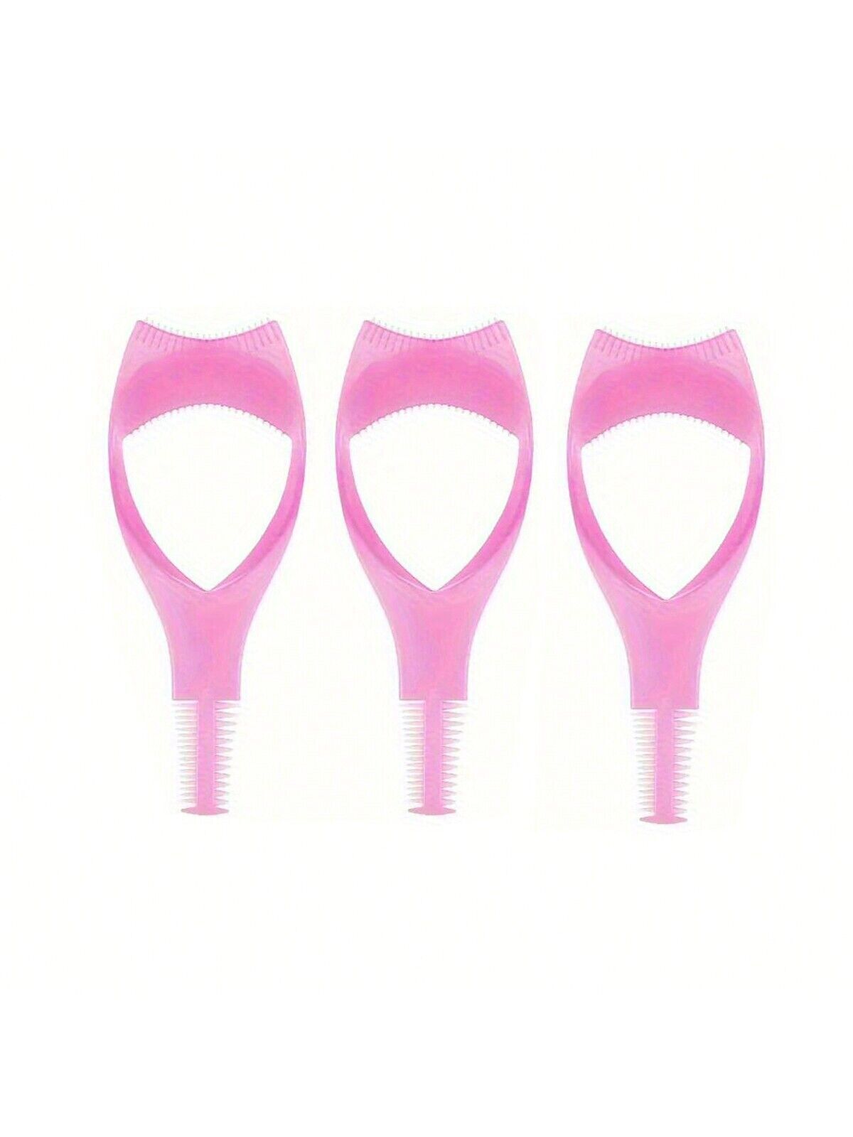 Eyelash Brush Curler Mascara Guard 3 in 1 Applicator Tool Stencil Shield Guide