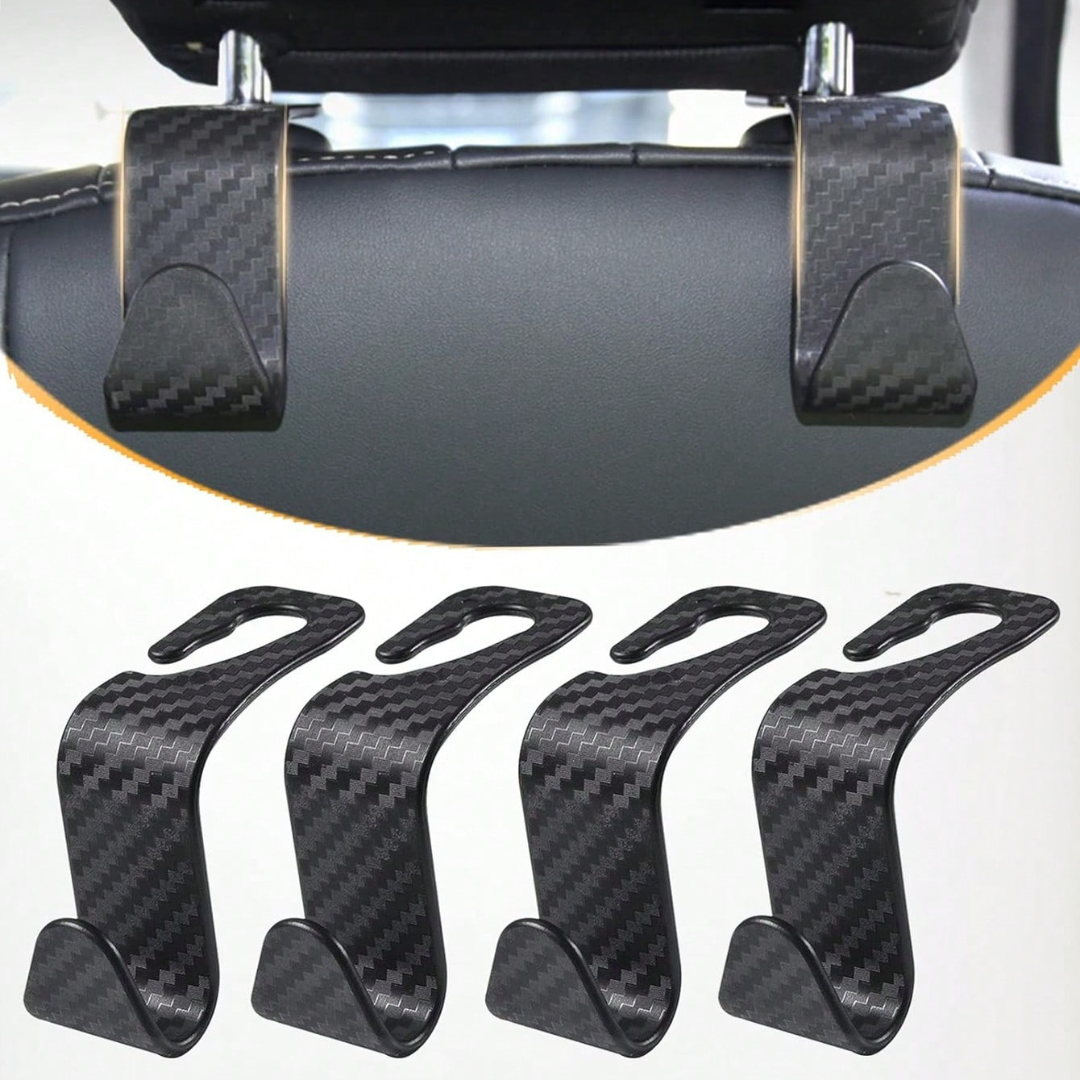 4PCS Car Auto Seat Back Hook Headrest Holder Hanger Organizer Bag Coat Handbag