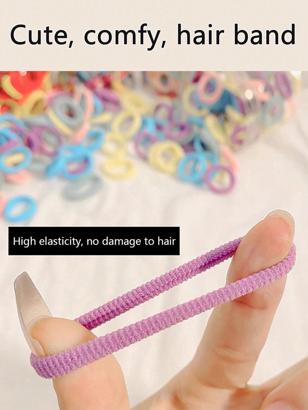 266pcs Multicolored Hair Ties Set, Bowknot Hairbands, Elastic Rubber Bands UK