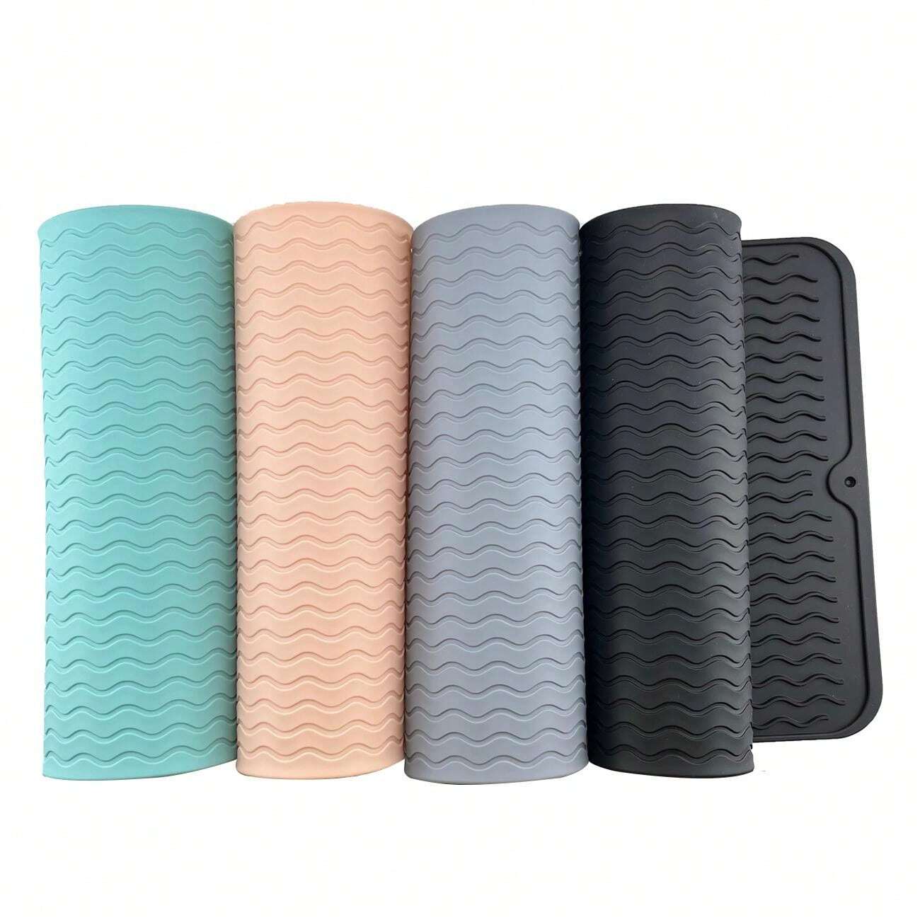Silicone Sink Drying Mat Heat Resistant Kitchen Rectangle Non Slip Dish Drainer