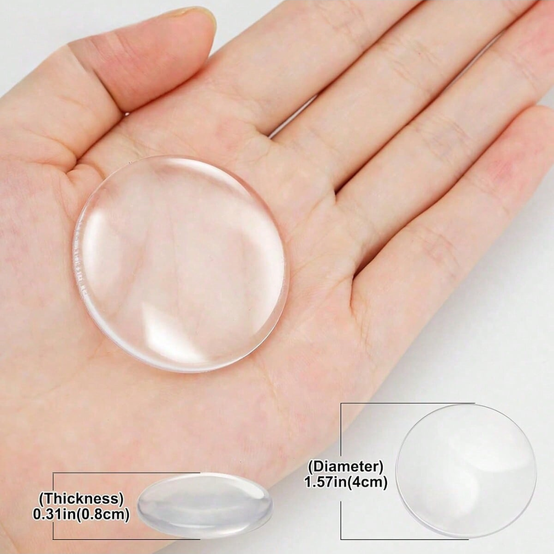2-12X Door Knob Wall Protector Clear Door Stopper, Self Adhesive Door Bumper UK
