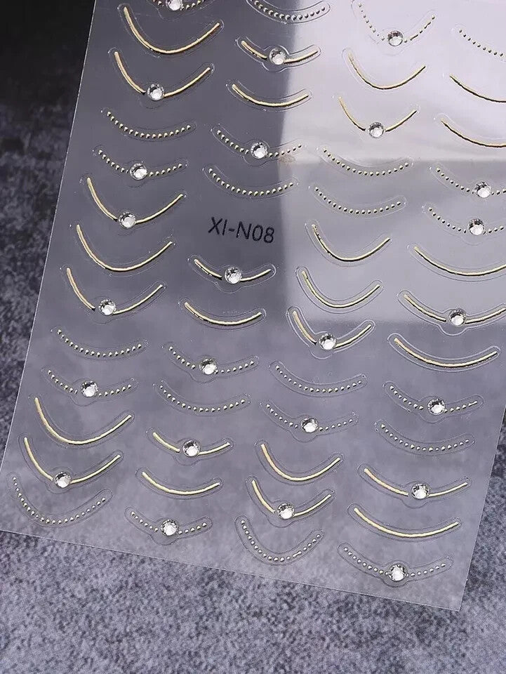 3D Nail Art Stickers Transfers Self Adhesive Decals Decor Design Manicure