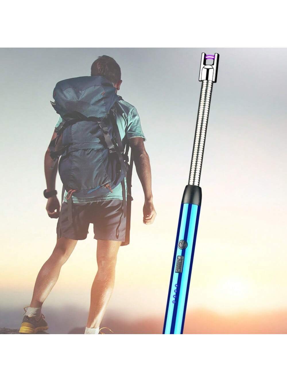 Candle Lighter Electric Arc Lighter USB Rechargeable Wand Flexible Cooking BBQ