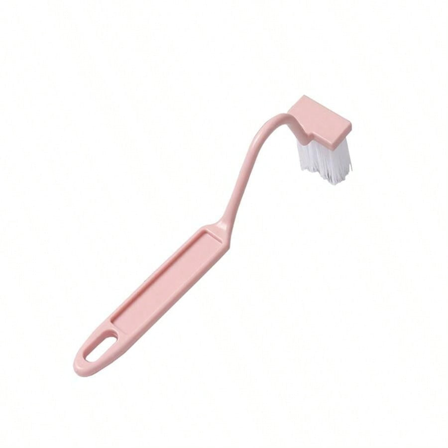 Plastic Toilet Under Rim Cleaning Brush v-Type Curved Bent Handle For Home UK