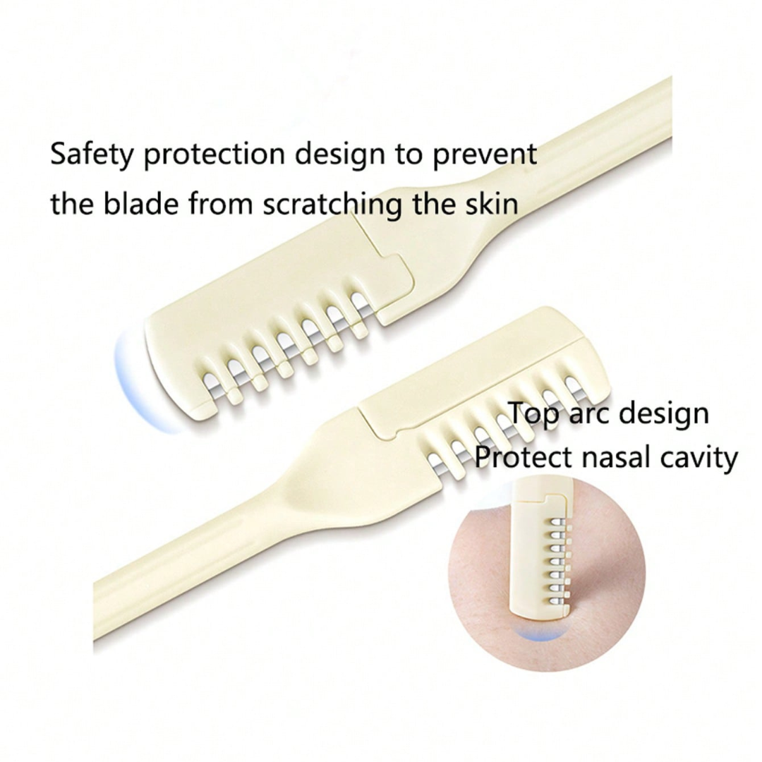 Manual Nose Hair Trimmer 360°Nasal Hair Cutter Nostril Hair Remover Tool Gifts