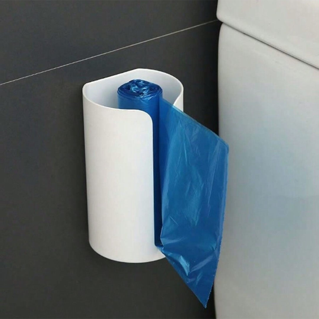Trash Bag Dispenser Wall Mounted Garbage Bag Holder Plastic Bag Storage Box UK