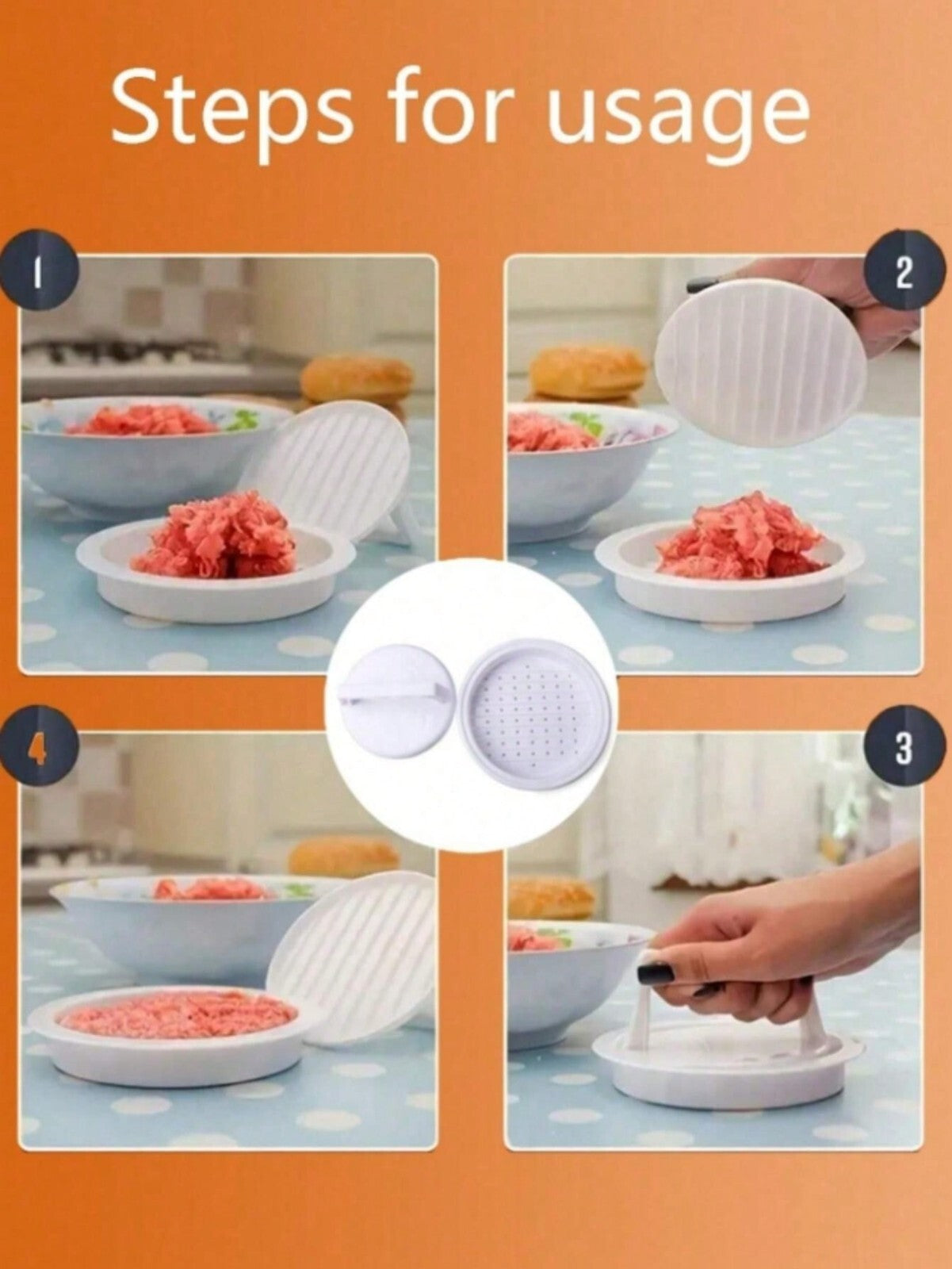 Burger Press Maker Beef Maker Hamburger Patty Maker Press Stuffed Burger BBQ