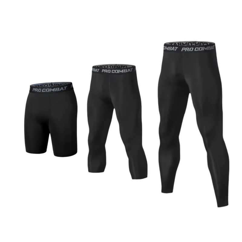 Men’s Compression Running Tights Cool Dry Gym Sports Baselayer UK