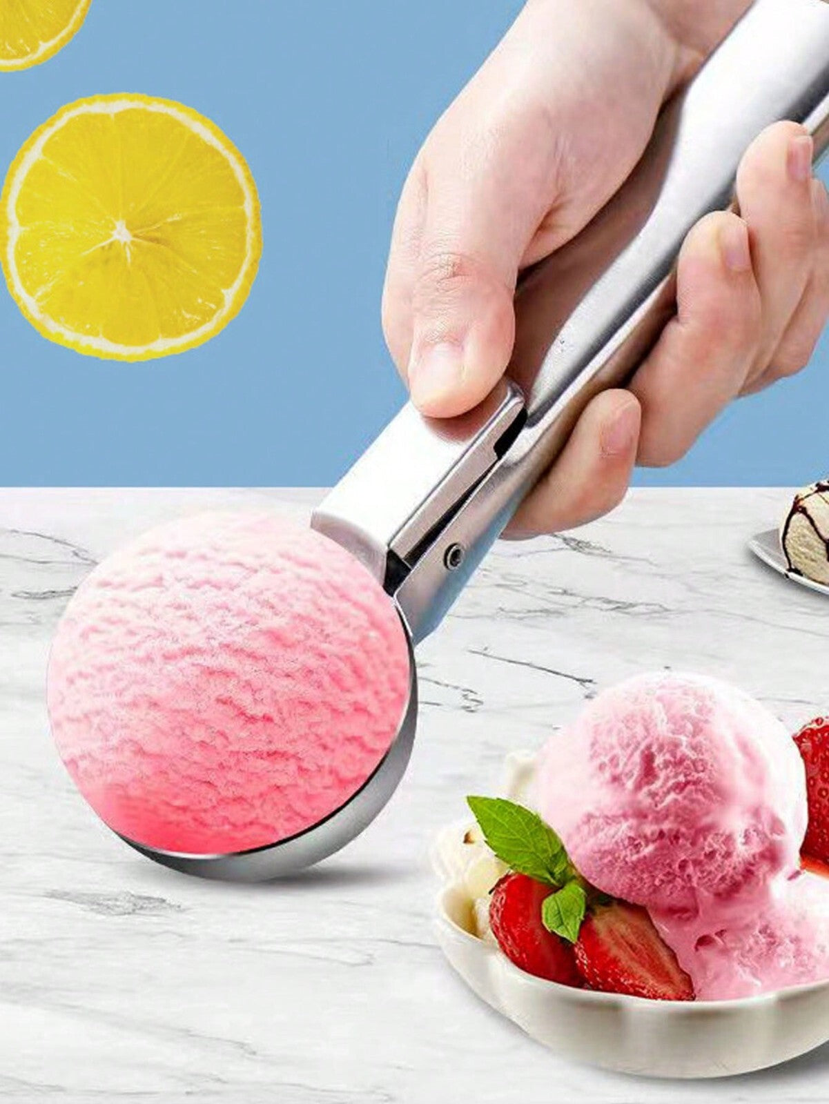 Ice Cream Scoop Stainless Steel For Mash Potato Ice Cream Spoon Ball Scooper UK