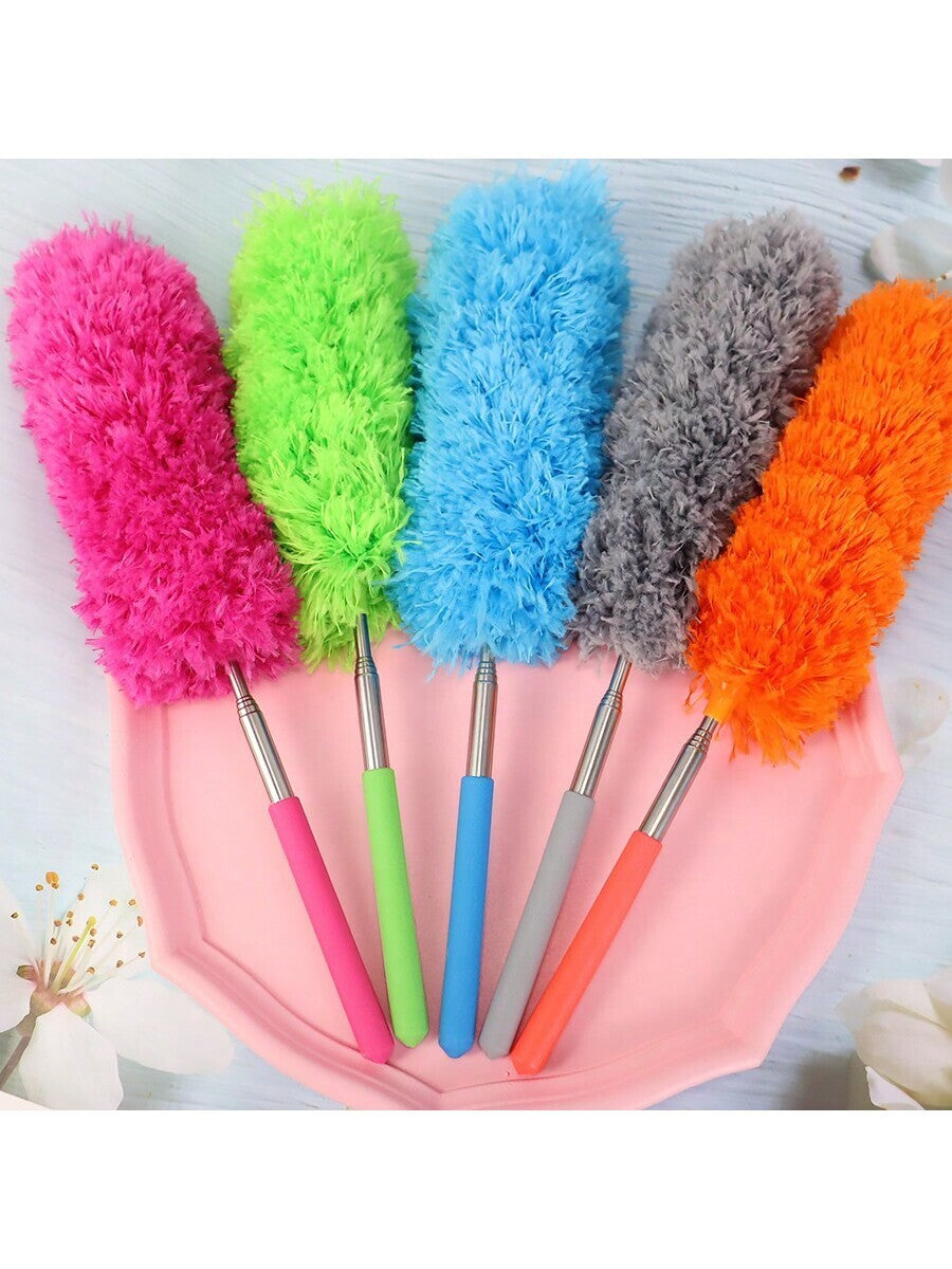 Adjustable Telescopic Dust Brush Feather Cleaner Car Furniture Dust Removal Tool