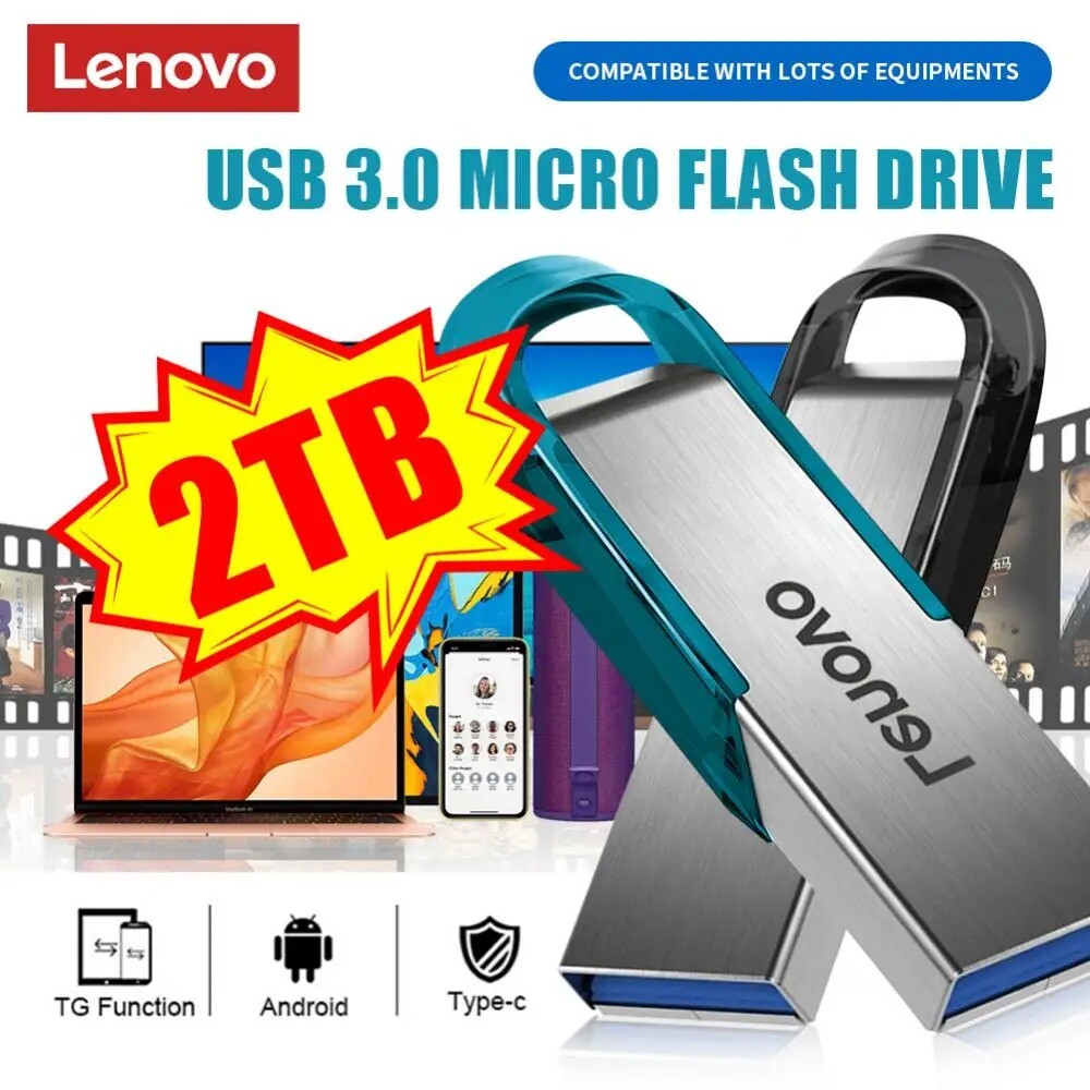 USB 3.0 Flash Drive High-Speed Storage 512GB 1TB 2TB Disk Memory Pen Drive UK