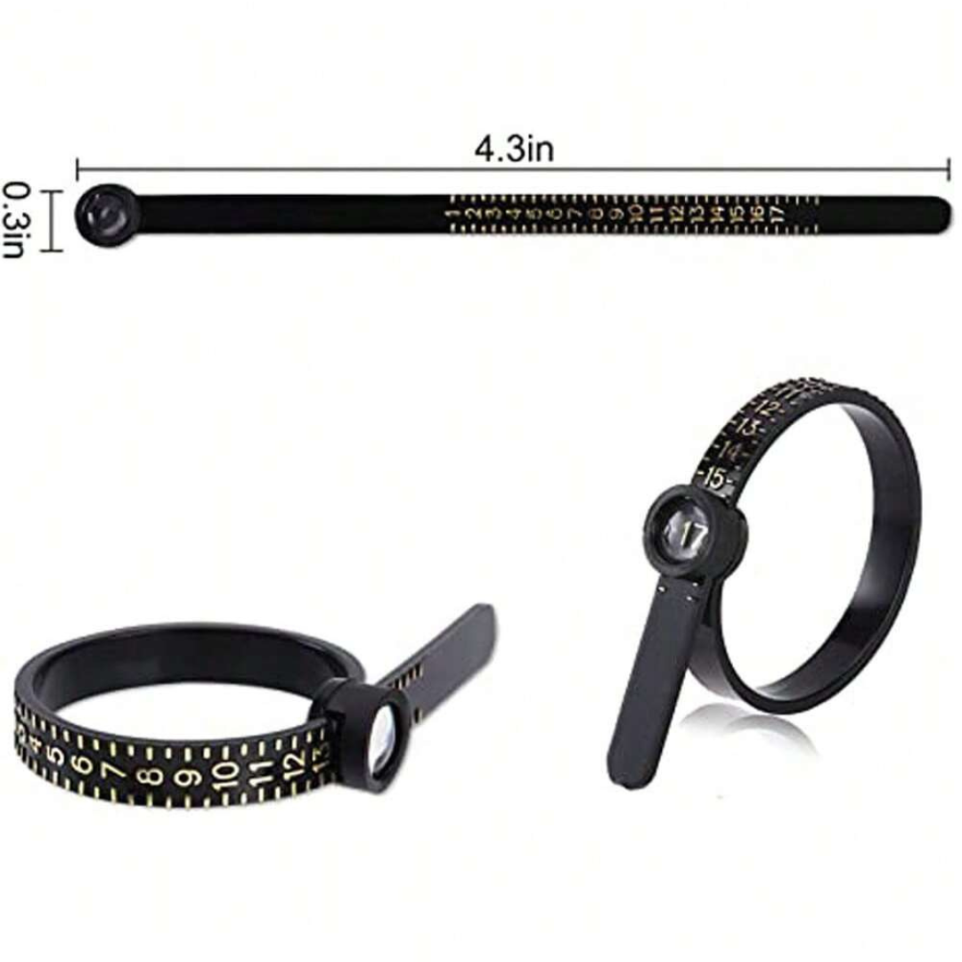 Ring Sizer Measurement Adjustable Ring Sizer Finger Measure Gauge Tool Jewellery