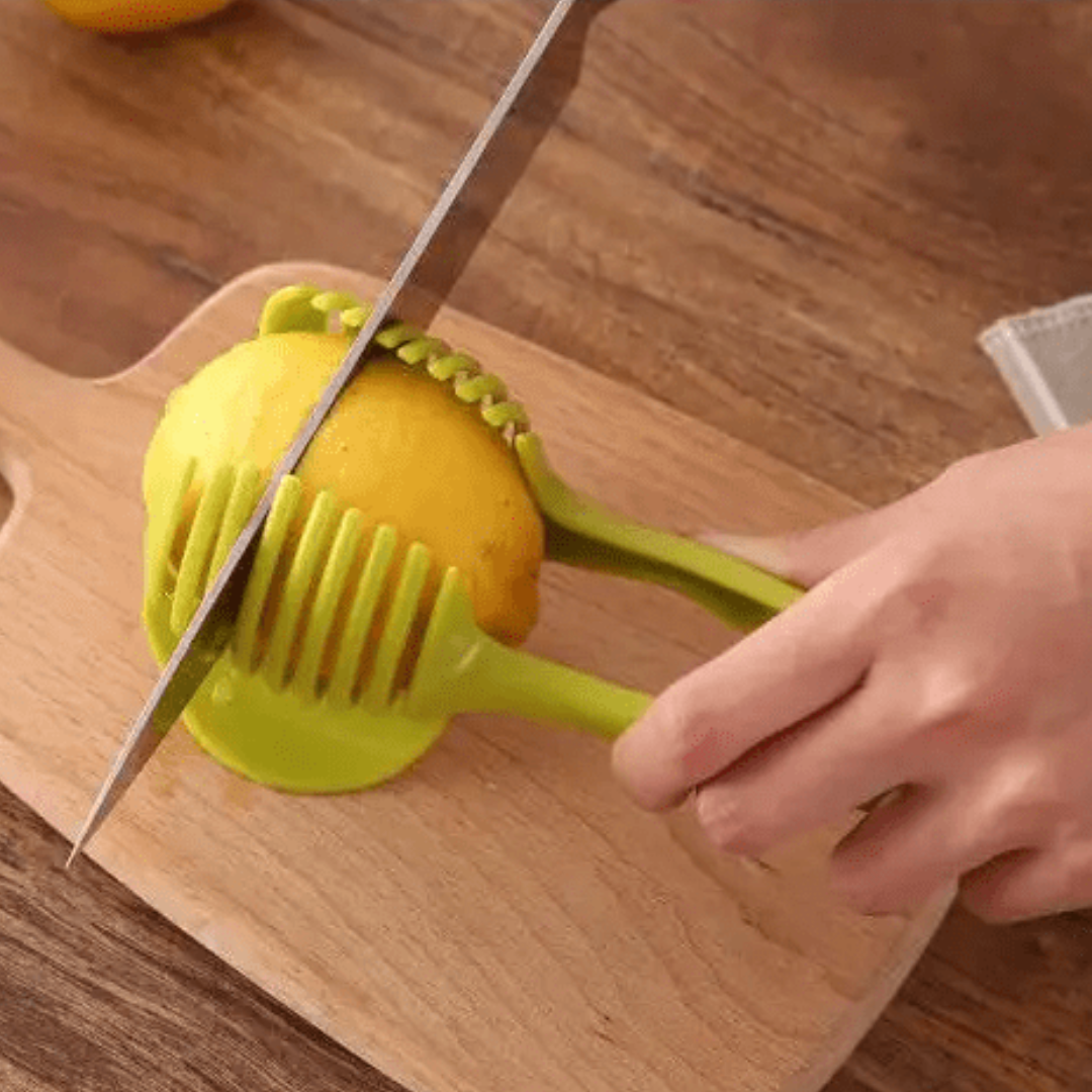 Potato Food Tomato Onion Lemon Vegetable Fruit Slicer Egg Peel Cutter Holder UK