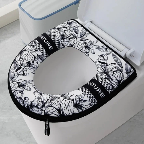 WATERPROOF ZIPPER TOILET COVER UNIVERSAL TOILET CUSHION NEW TOILET SEAT PAD