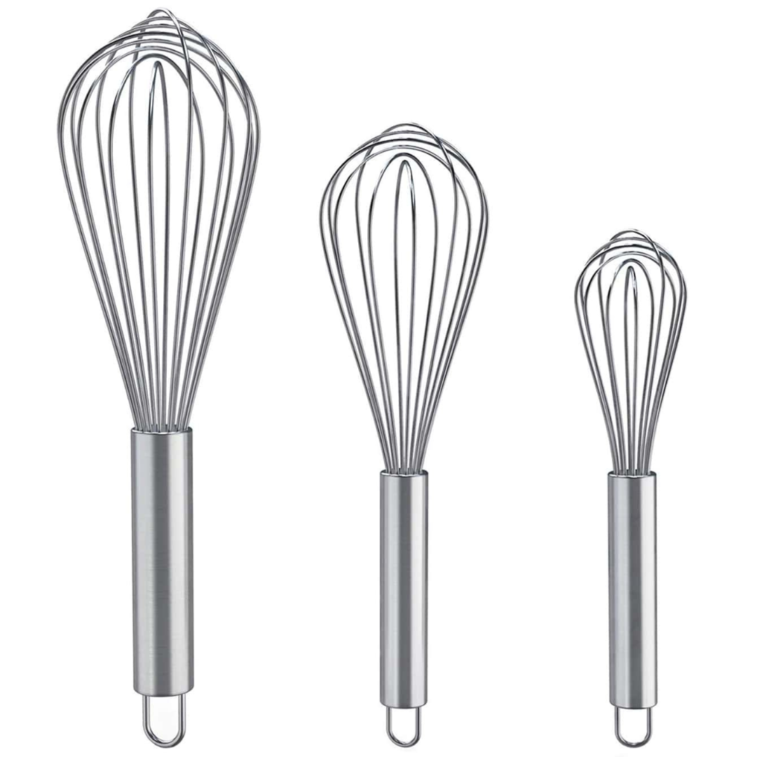 Stainless Steel Hand Whisk Mixer Balloon Egg Milk Beater Kitchen Cooking UK Tool