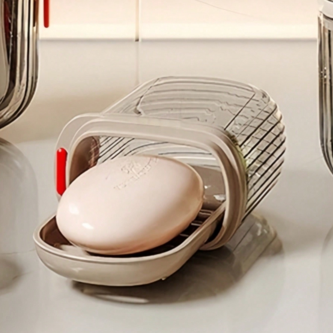 Light Luxury Travel Soap Box Double Drains Soap Holders Soap Dishes Outdoor UK