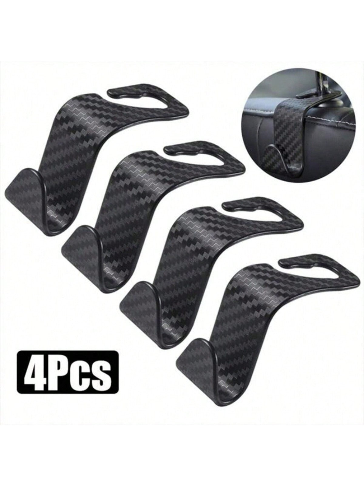 4X Car Holder Hanger Organizer Seat Back Hook Headrest for Handbag Bag Coat UK