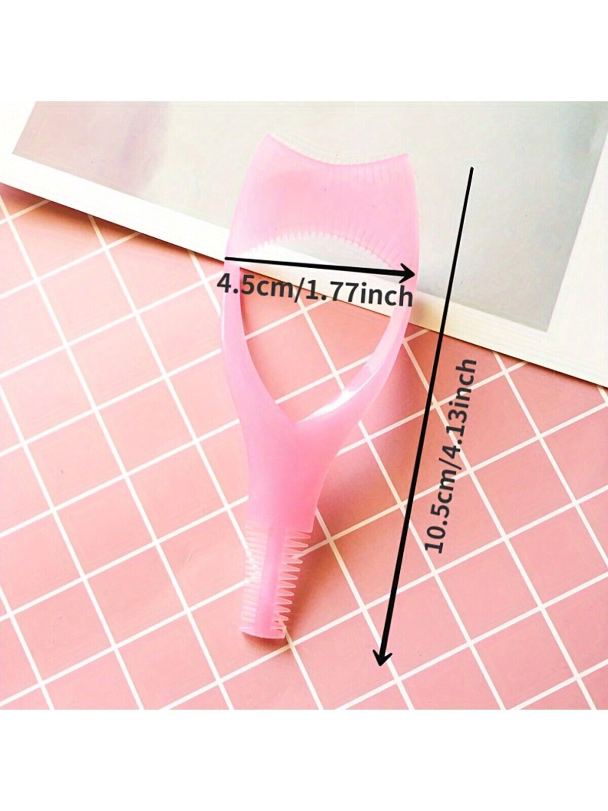Eyelash Brush Curler Mascara Guard 3 in 1 Applicator Tool Stencil Shield Guide