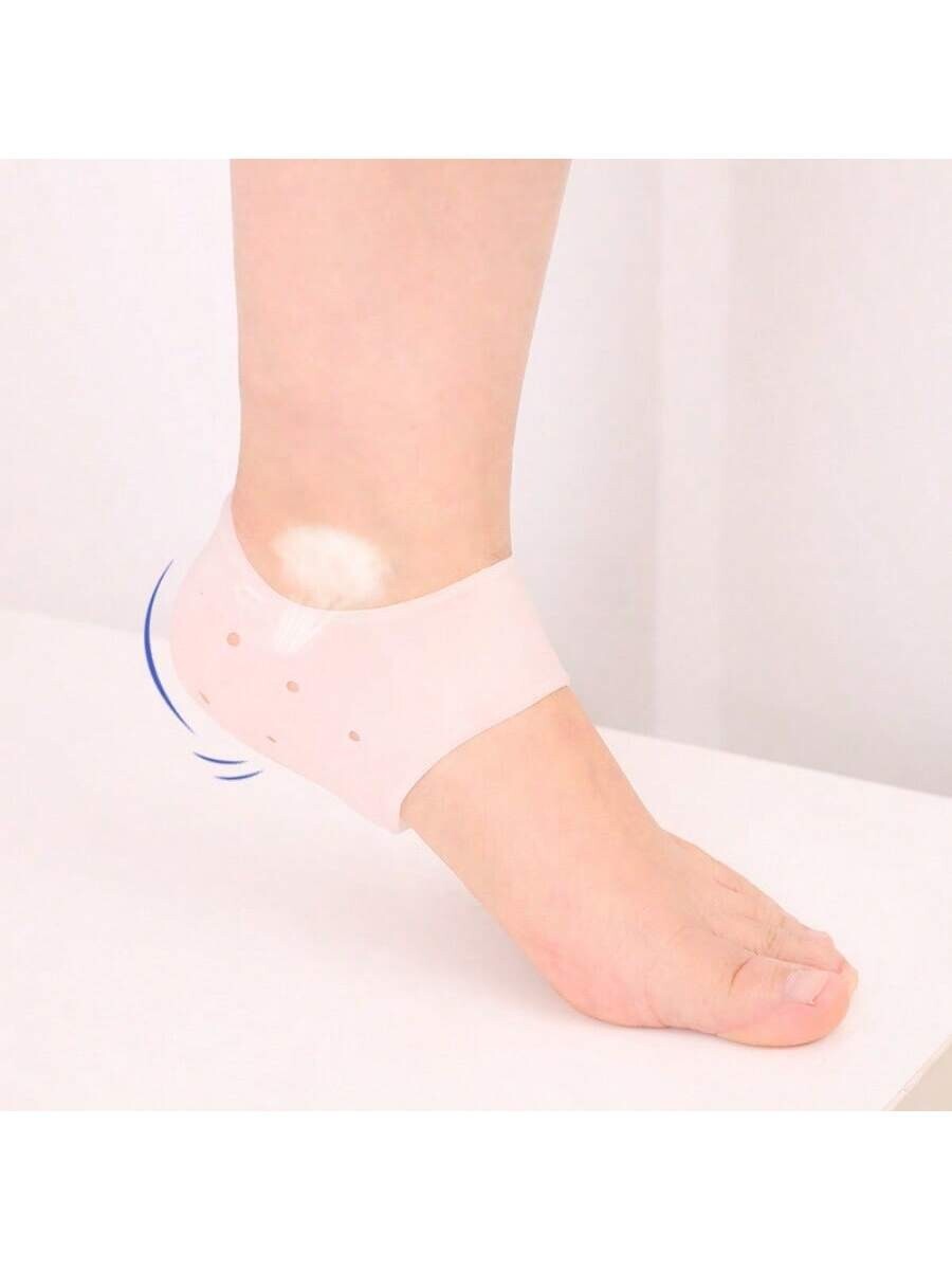 1PAIR SILICONE GEL HEEL SLEEVES Cracked Foot Skin Care Protector Socks UK