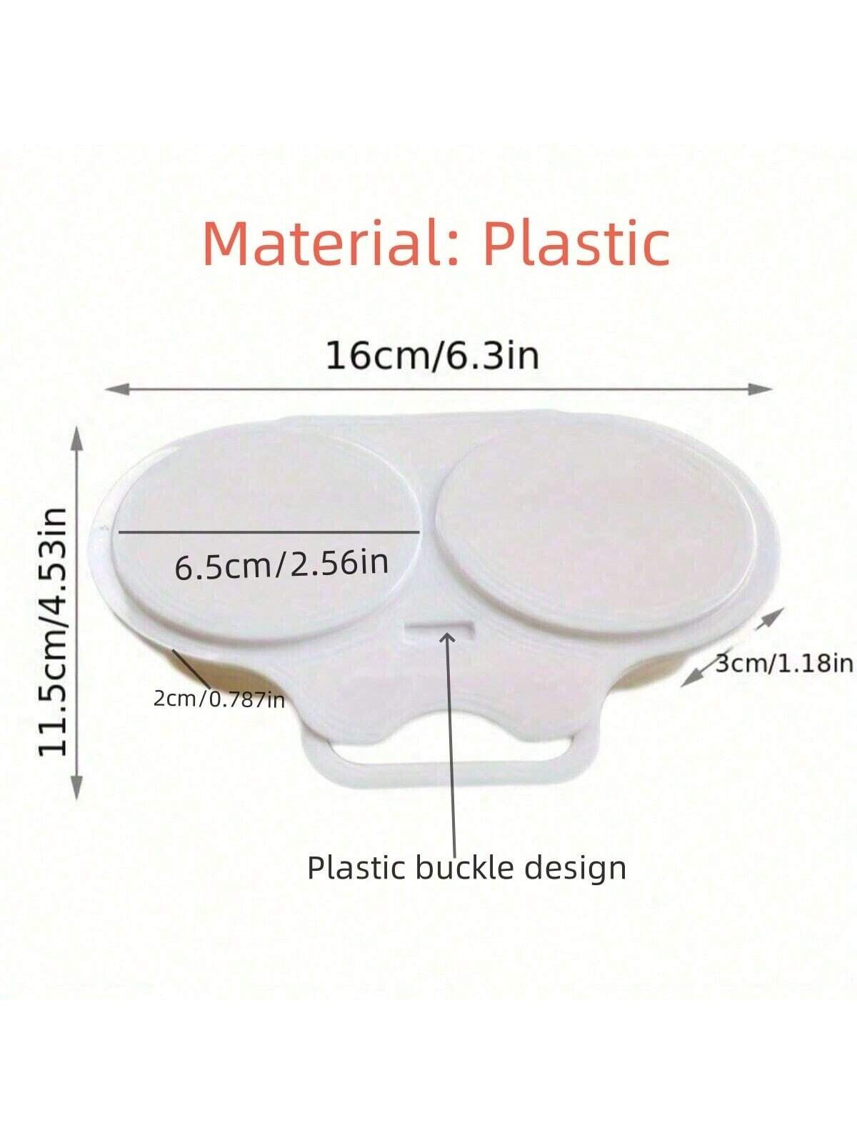 Microwave Egg Poacher Kitchen Steam Maker Cooker 2 Eggs Poach Breakfast Kitchen
